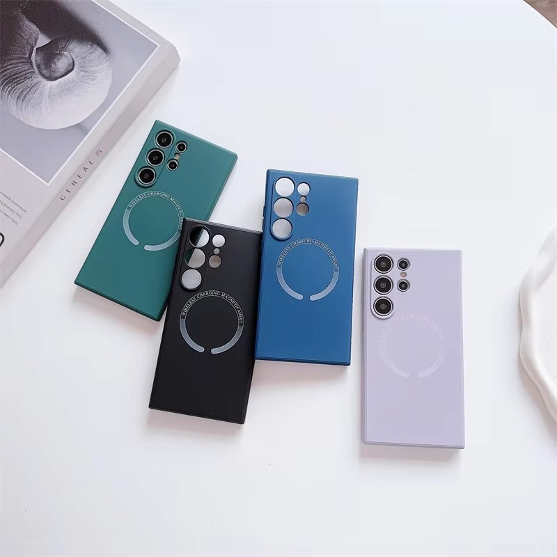 Wireless charge magnetic phone case