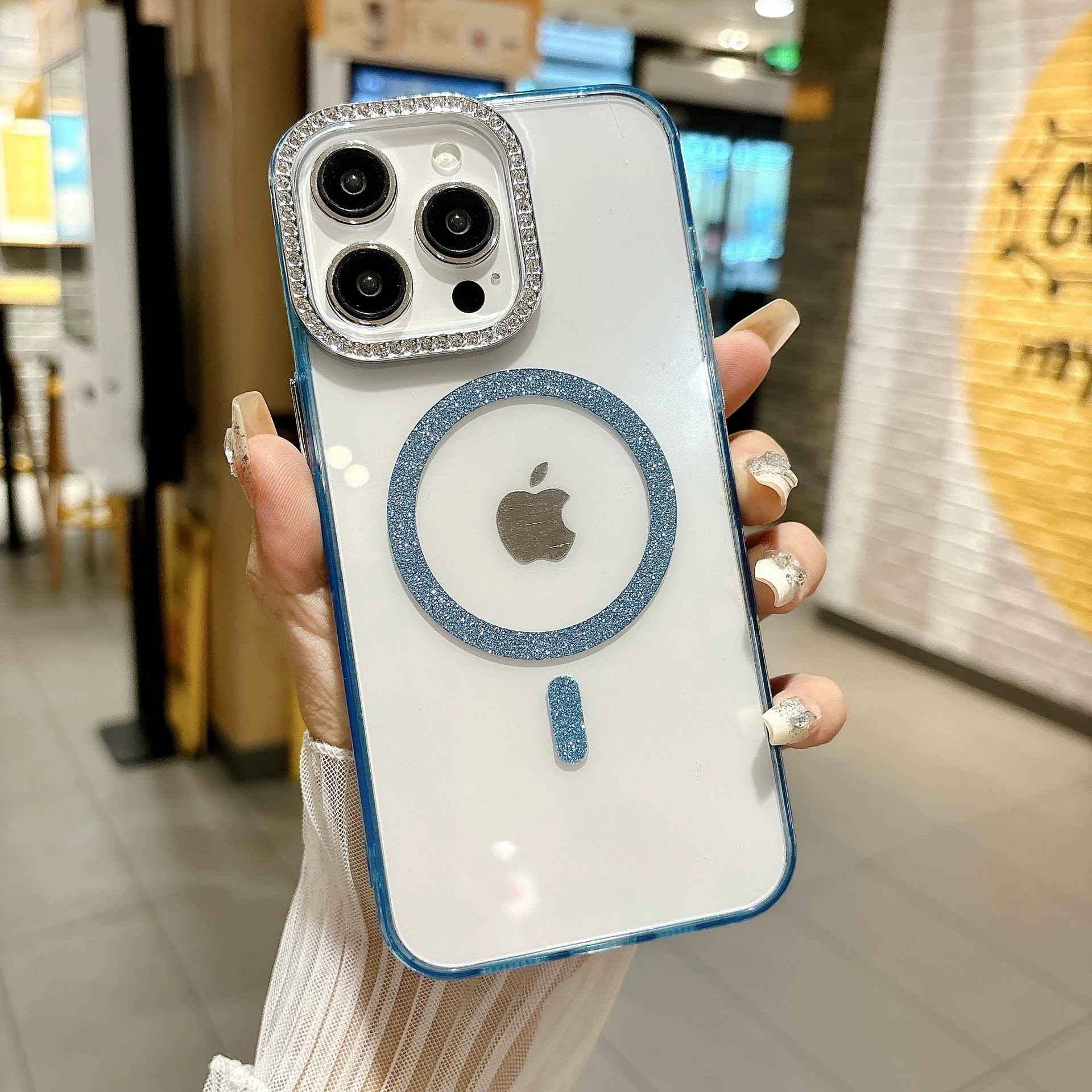 Wireless charge magnetic phone case